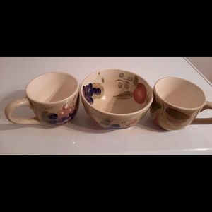 Fruit bowl/mug set